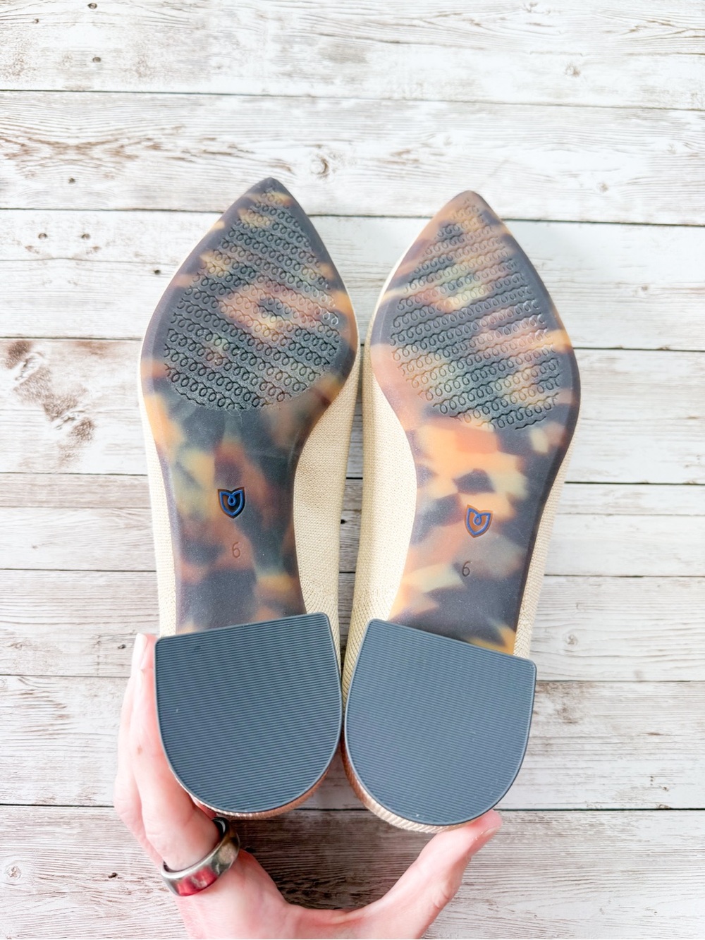 NEW Rothy’s The High Point Comfort Heel Sand Stone Tan Size 6 - Picture 9 of 15
